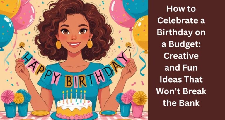 How to Celebrate a Birthday on a Budget