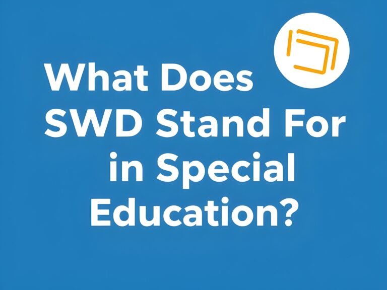 what does swd stand for in special education​