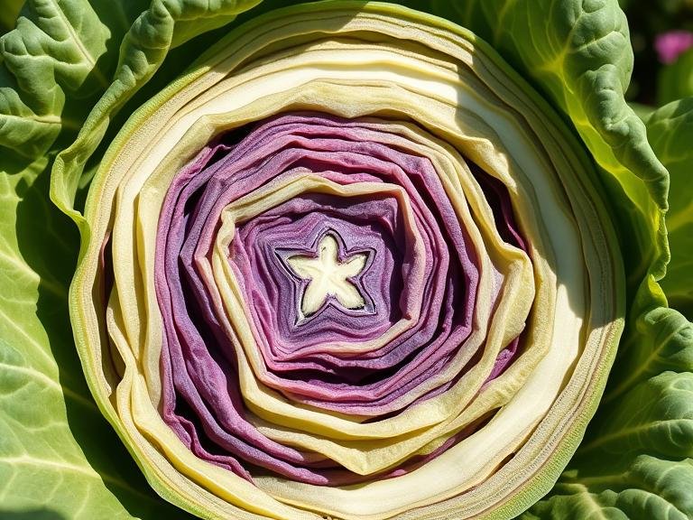 Cabbage Leaves Going Purple